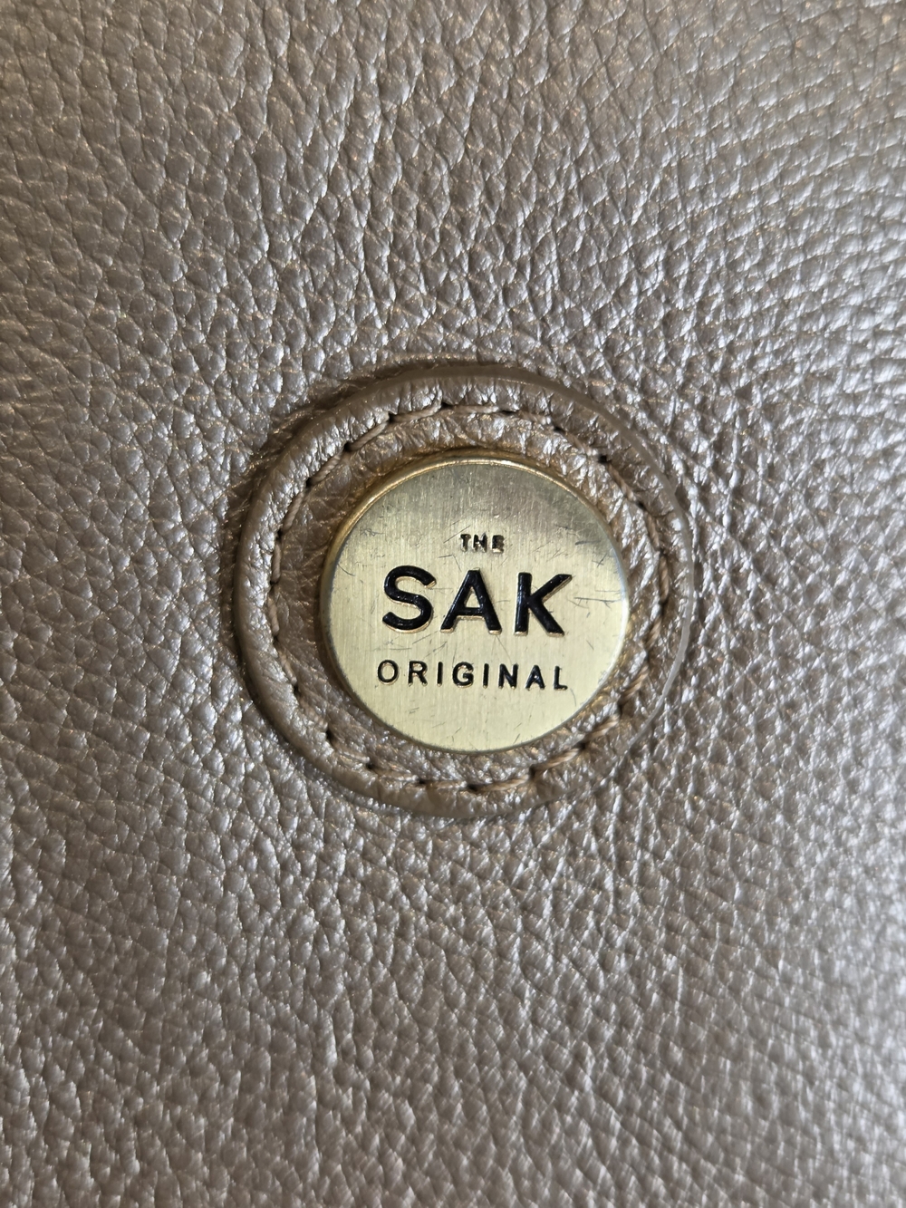 The Sak Metallic Gold Leather Tote Bag - Picture 9 of 16